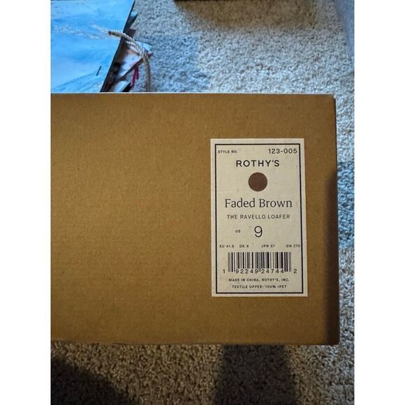 Rothy’s Men’s The Ravello Loafer Faded Brown Size 9